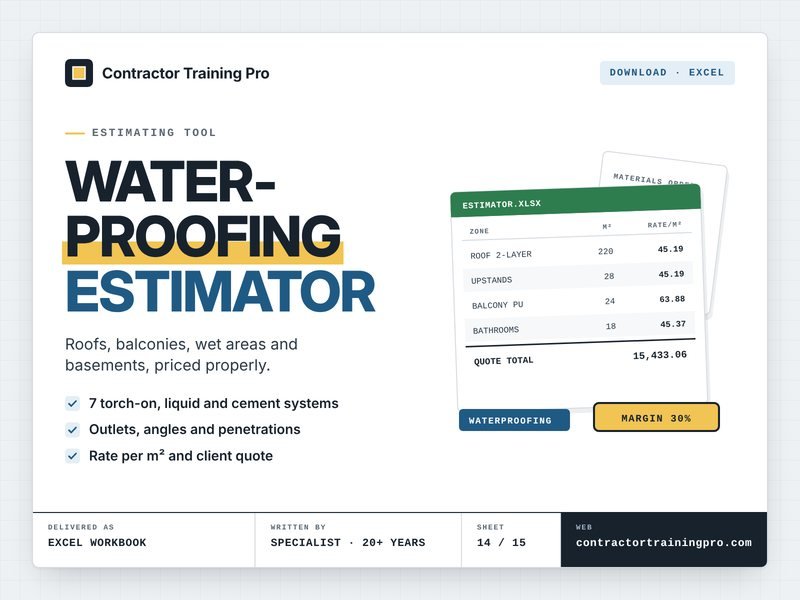 Waterproofing Estimator cover